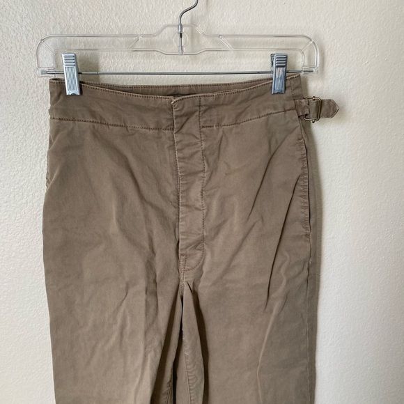 Mother Women’s Khaki Wide Leg Pants High Rise Button Fly Fit 26 Casual Pants - Picture 2 of 9